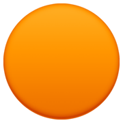 🟠 Emoji oranger Kreis Facebook 13.1.
