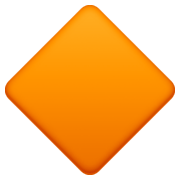 Emoji 🔶 Rombo Arancione Grande su Facebook 13.1.