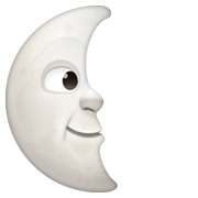 🌜 Emoji Mondsichel mit Gesicht rechts Facebook 13.1.