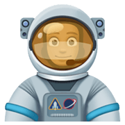 👨🏾‍🚀 Emoji Astronauta Hombre: Tono De Piel Oscuro Medio en Facebook 13.1.