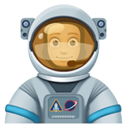 Emoji 👨🏼‍🚀 Astronauta Uomo: Carnagione Abbastanza Chiara su Facebook 13.1.