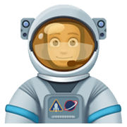 Emoji 👨🏽‍🚀 Astronauta Uomo: Carnagione Olivastra su Facebook 13.1.