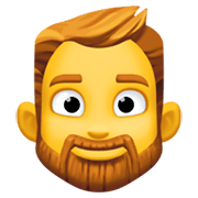 🧔‍♂️ Emoji Hombre Con Barba en Facebook 13.1.