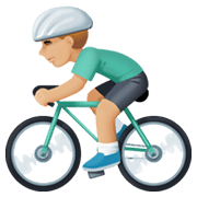 🚴🏼‍♂️ Emoji Hombre En Bicicleta: Tono De Piel Claro Medio en Facebook 13.1.