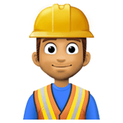 👷🏽‍♂️ Emoji Bauarbeiter: mittlere Hautfarbe Facebook 13.1.