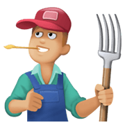 👨🏼‍🌾 Emoji Agricultor: Tono De Piel Claro Medio en Facebook 13.1.