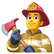 Emoji 👨‍🚒 Pompiere Uomo su Facebook 13.1.