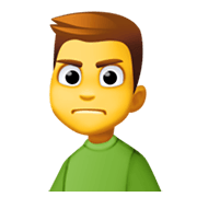Emoji 🙍‍♂️ Uomo Corrucciato su Facebook 13.1.