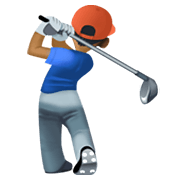 🏌🏾‍♂️ Emoji Golfer: mitteldunkle Hautfarbe Facebook 13.1.