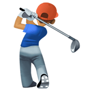 🏌🏽‍♂️ Emoji Hombre Jugando Al Golf: Tono De Piel Medio en Facebook 13.1.