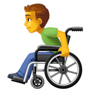 👨‍🦽 Emoji Mann in manuellem Rollstuhl Facebook 13.1.