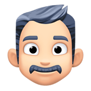 👨🏻 Emoji Hombre: Tono De Piel Claro en Facebook 13.1.