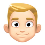 Emoji 👱🏻‍♂️ Uomo Biondo: Carnagione Chiara su Facebook 13.1.
