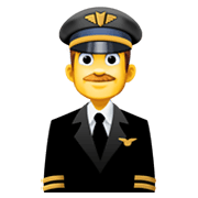 Emoji 👨‍✈️ Pilota Uomo su Facebook 13.1.