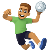 🤾🏽‍♂️ Emoji Handballspieler: mittlere Hautfarbe Facebook 13.1.