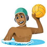 🤽🏾‍♂️ Emoji Wasserballspieler: mitteldunkle Hautfarbe Facebook 13.1.