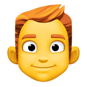 👨‍🦰 Emoji Homem: Cabelo Vermelho na Facebook 13.1.