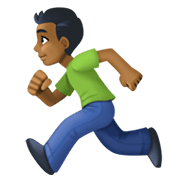 🏃🏾‍♂️ Emoji Hombre Corriendo: Tono De Piel Oscuro Medio en Facebook 13.1.