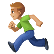 🏃🏼‍♂️ Emoji Hombre Corriendo: Tono De Piel Claro Medio en Facebook 13.1.