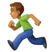 🏃🏽‍♂️ Emoji Hombre Corriendo: Tono De Piel Medio en Facebook 13.1.
