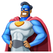Emoji 🦸🏾‍♂️ Supereroe Uomo: Carnagione Abbastanza Scura su Facebook 13.1.