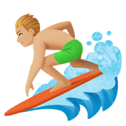 🏄🏼‍♂️ Emoji Surfer: mittelhelle Hautfarbe Facebook 13.1.