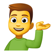 💁‍♂️ Emoji Empleado De Mostrador De Información en Facebook 13.1.