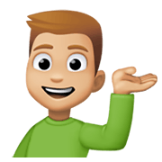 💁🏼‍♂️ Emoji Infoschalter-Mitarbeiter: mittelhelle Hautfarbe Facebook 13.1.