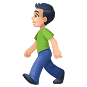 🚶🏻‍♂️ Emoji Hombre Caminando: Tono De Piel Claro en Facebook 13.1.