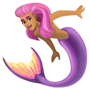 🧜🏽‍♀️ Emoji Sirena: Tono De Piel Medio en Facebook 13.1.