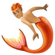 🧜🏽 Emoji Persona Sirena: Tono De Piel Medio en Facebook 13.1.