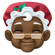 🤶🏿 Emoji Weihnachtsfrau: dunkle Hautfarbe Facebook 13.1.