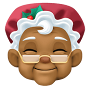 🤶🏾 Emoji Mamá Noel: Tono De Piel Oscuro Medio en Facebook 13.1.