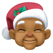 🧑🏾‍🎄 Emoji Mx Claus: Tono De Piel Oscuro Medio en Facebook 13.1.