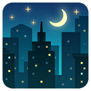 Emoji 🌃 Notte Stellata su Facebook 13.1.