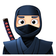 🥷🏻 Emoji Ninja: Tono De Piel Claro en Facebook 13.1.