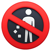 🚯 Emoji Proibido Jogar Lixo No Chão na Facebook 13.1.