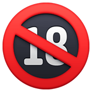 🔞 Emoji Minderjährige verboten Facebook 13.1.