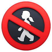 🚷 Emoji Fußgänger verboten Facebook 13.1.