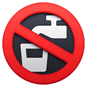 Emoji 🚱 Simbolo Di Acqua Non Potabile su Facebook 13.1.