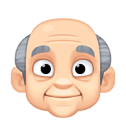 Emoji 👴🏻 Uomo Anziano: Carnagione Chiara su Facebook 13.1.