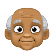 Emoji 👴🏾 Uomo Anziano: Carnagione Abbastanza Scura su Facebook 13.1.
