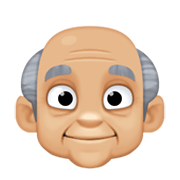 Emoji 👴🏼 Uomo Anziano: Carnagione Abbastanza Chiara su Facebook 13.1.