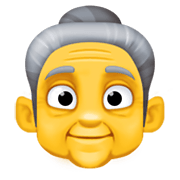👵 Emoji ältere Frau Facebook 13.1.