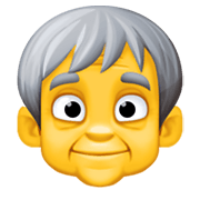 🧓 Emoji älterer Erwachsener Facebook 13.1.