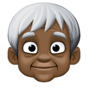 Emoji 🧓🏿 Adulto Anziano: Carnagione Scura su Facebook 13.1.