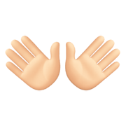 👐🏻 Emoji Mãos Abertas: Pele Clara na Facebook 13.1.