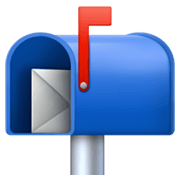 📬 Emoji offener Briefkasten mit Post Facebook 13.1.