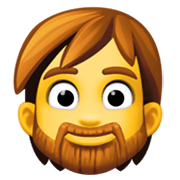 Emoji 🧔 Uomo Con La Barba su Facebook 13.1.