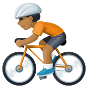🚴🏾 Emoji Persona En Bicicleta: Tono De Piel Oscuro Medio en Facebook 13.1.